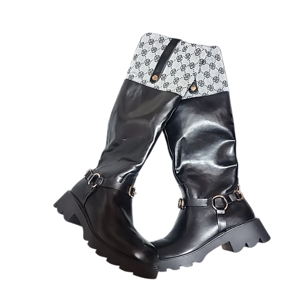 Yes Mile Faux Fur Lined Knee High Boots. Size 6 - Picture 3 of 8